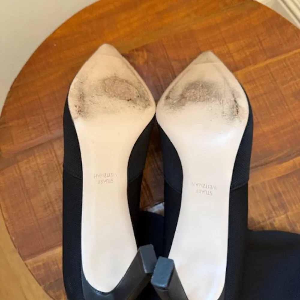 Stuart Weitzman Black Fabric Bootie, Size 10.5 - Picture 5 of 5